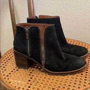 Lucky Brand Black Suede Boots